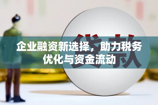 西丰企业融资新选择，助力税务优化与资金流动