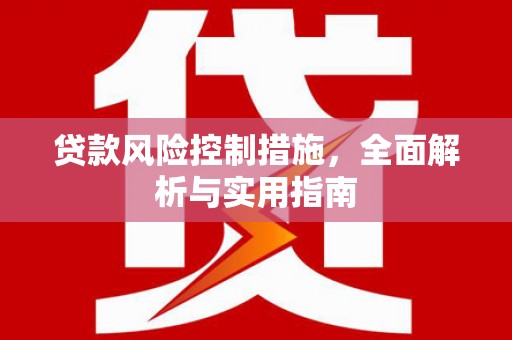 西丰贷款风险控制措施，全面解析与实用指南