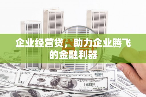 西丰企业经营贷，助力企业腾飞的金融利器