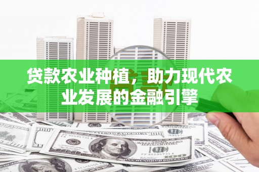 西丰贷款农业种植，助力现代农业发展的金融引擎