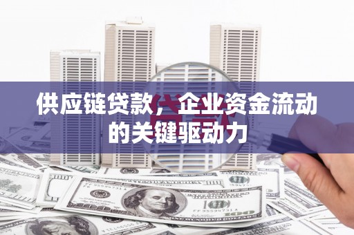 西丰供应链贷款，企业资金流动的关键驱动力