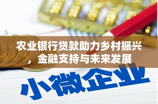 西丰农业银行贷款助力乡村振兴，金融支持与未来发展