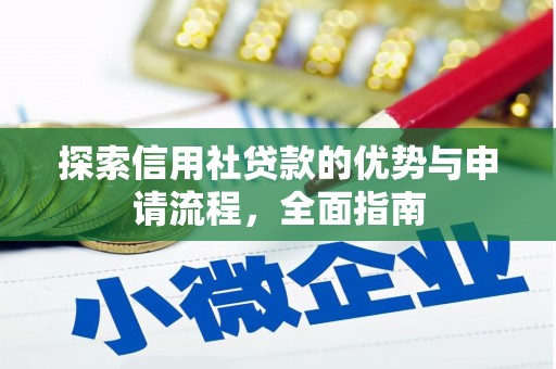 西丰探索信用社贷款的优势与申请流程，全面指南