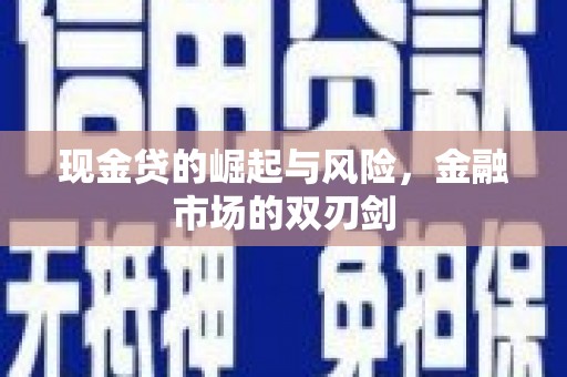 西丰现金贷的崛起与风险，金融市场的双刃剑