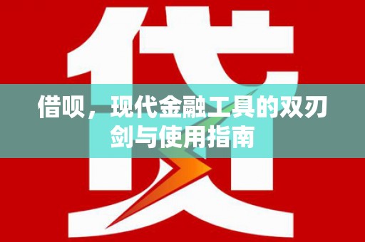 西丰借呗，现代金融工具的双刃剑与使用指南
