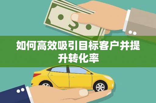 西丰如何高效吸引目标客户并提升转化率