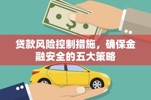 西丰贷款风险控制措施，确保金融安全的五大策略