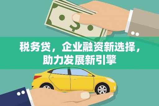 西丰税务贷，企业融资新选择，助力发展新引擎