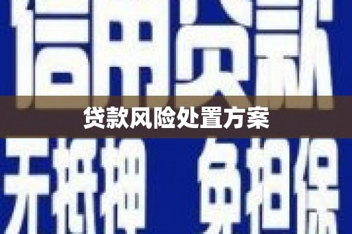 西丰贷款风险处置方案