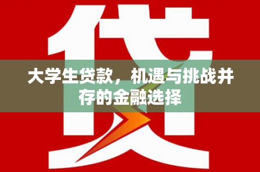 西丰大学生贷款，机遇与挑战并存的金融选择